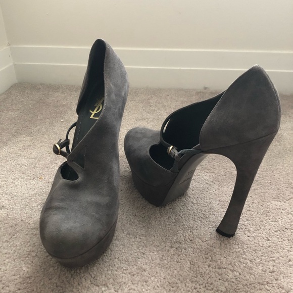 Yves Saint Laurent Suede Pumps Size 40.5 - Picture 4 of 9